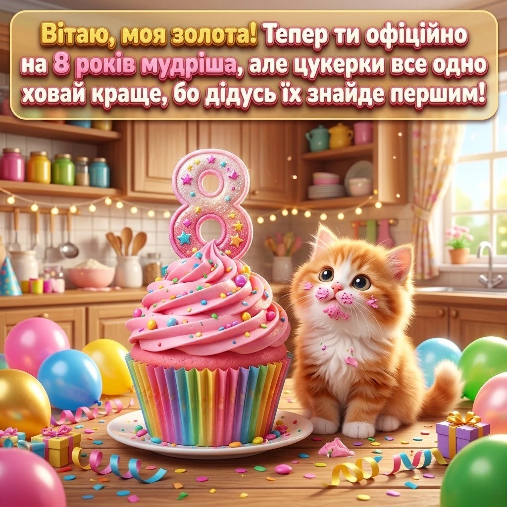 З днем народження, онучко! Збірка найтепліших слів на 8-річчя