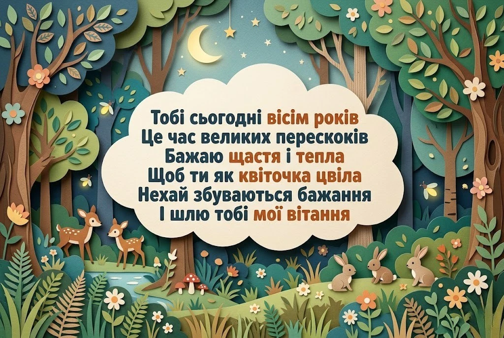З днем народження, онучко! Збірка найтепліших слів на 8-річчя