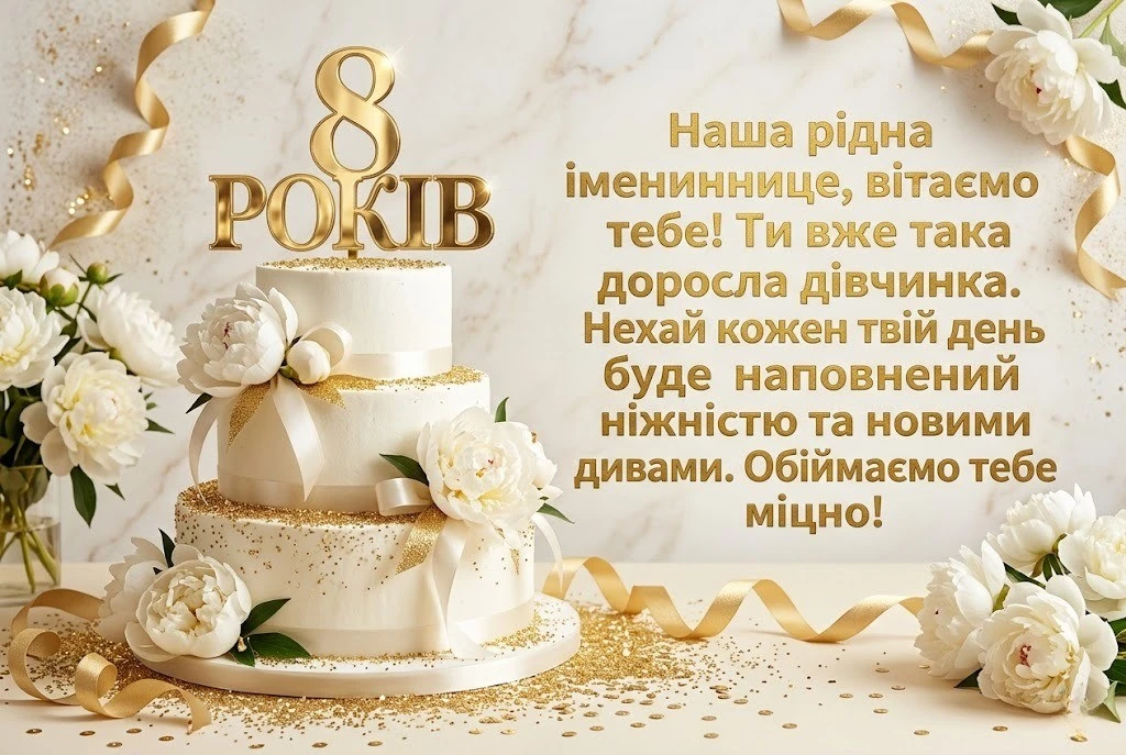 З днем народження, онучко! Збірка найтепліших слів на 8-річчя