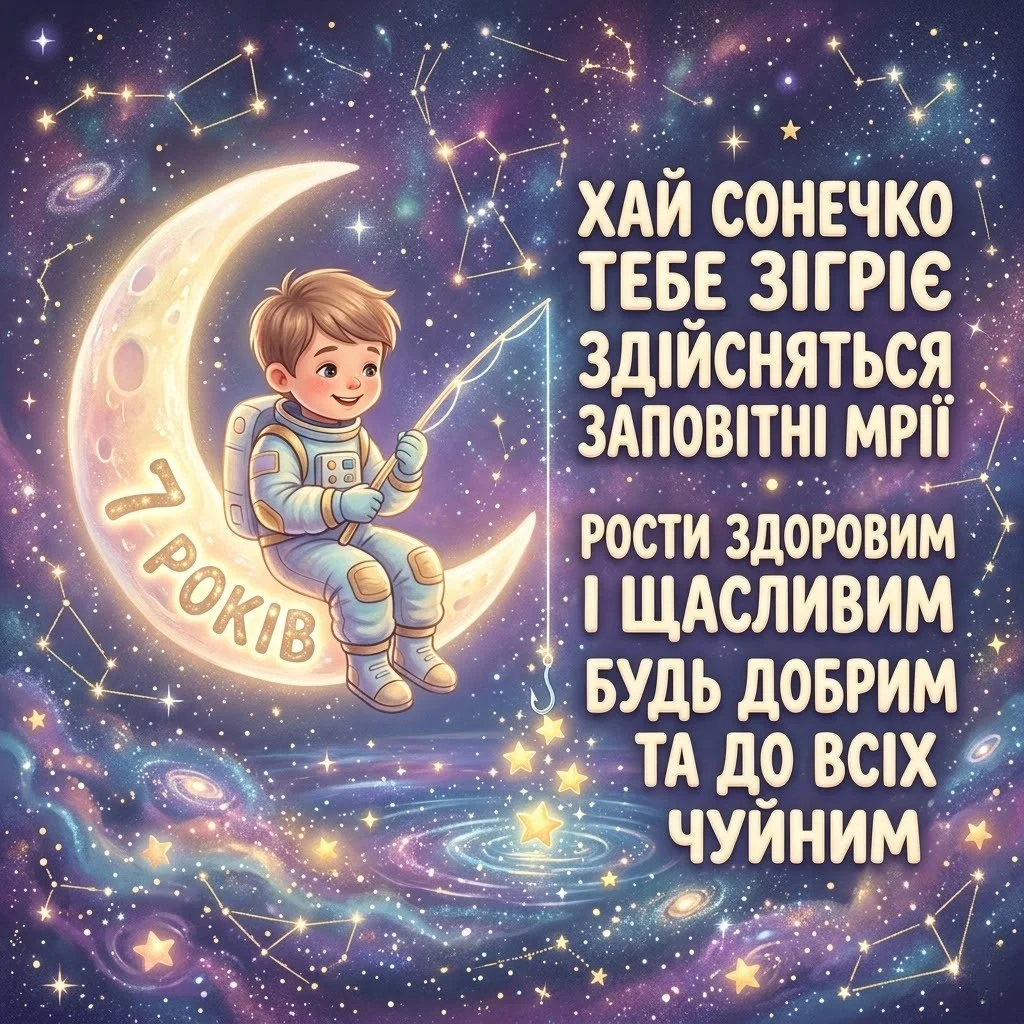 День народження 7 років: Зворушливі слова для сина, внука та похресника