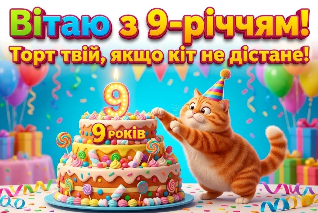 Як привітати дитину з 9-річчям: підбірка щирих слів та віршів