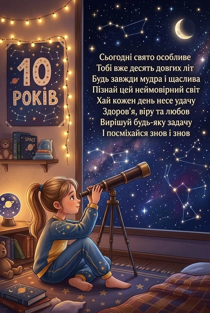 Оригінальні побажання на 10 років дівчинці: від класики до сучасних трендів