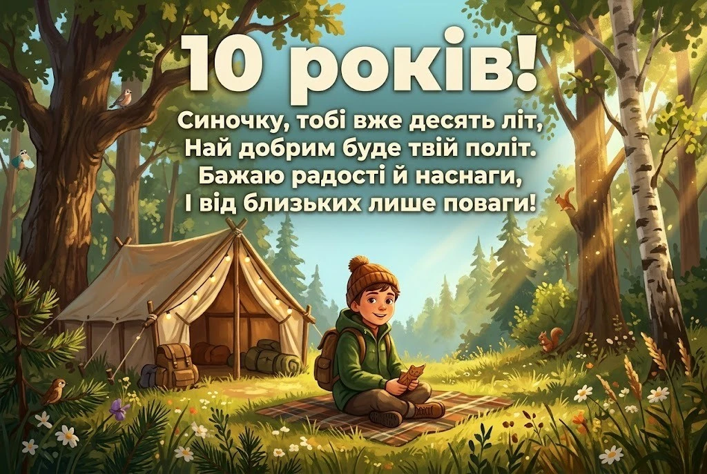Як привітати сина з 10-річчям: підбірка щирих слів від батьків