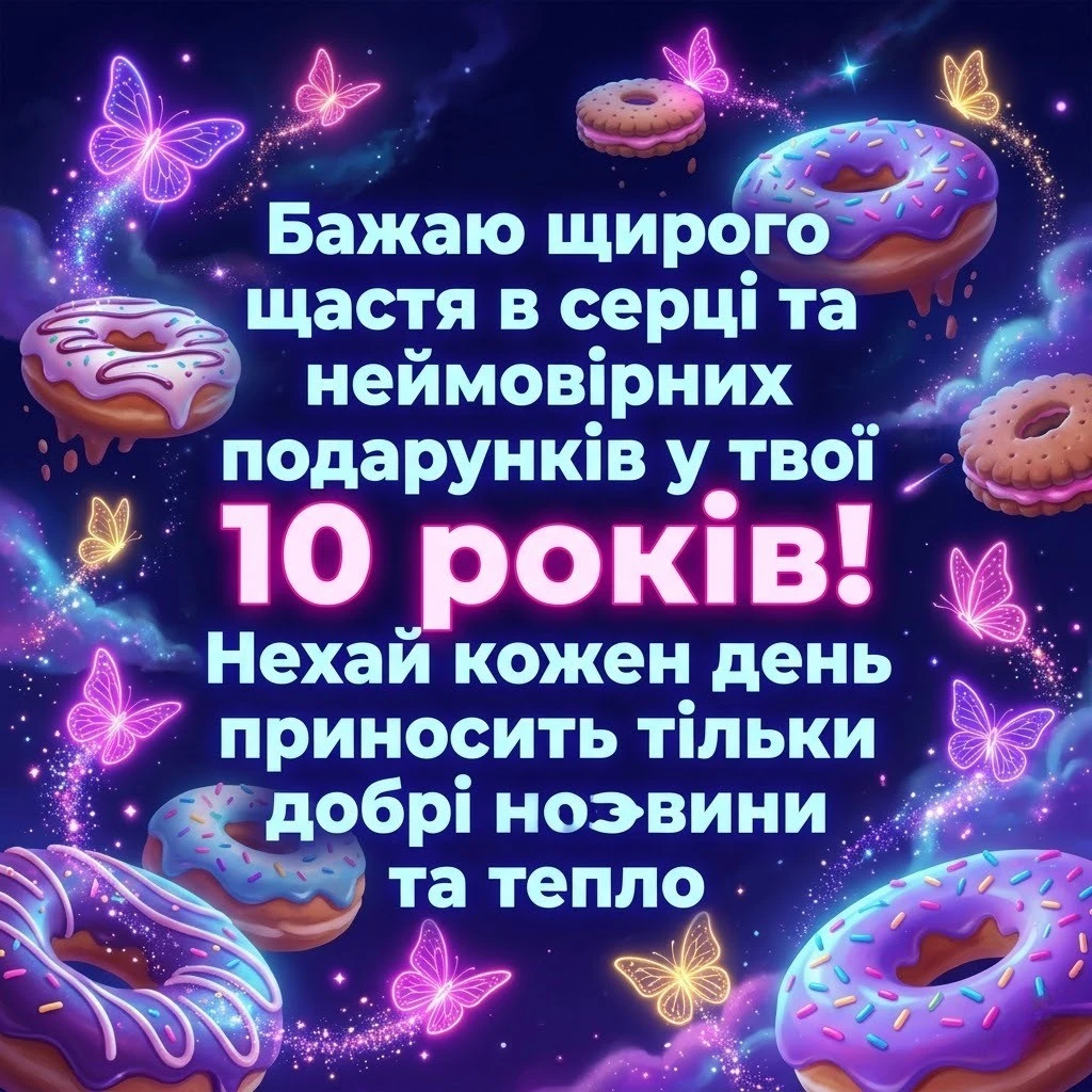 Як оригінально привітати дівчинку з 10-річчям: вірші та проза