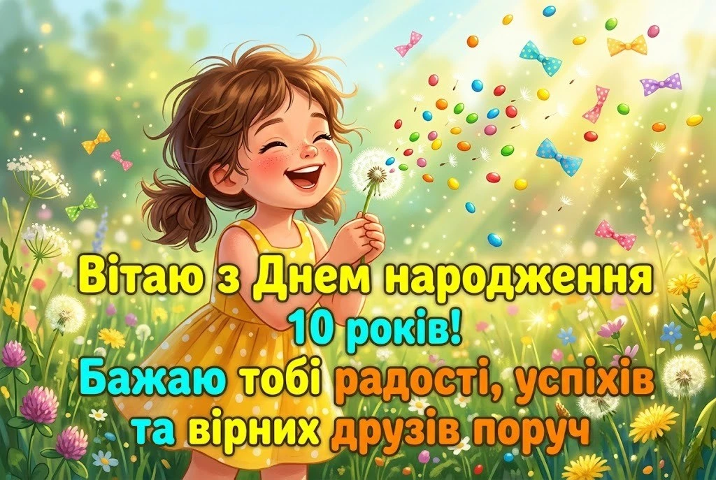 Як оригінально привітати дівчинку з 10-річчям: вірші та проза