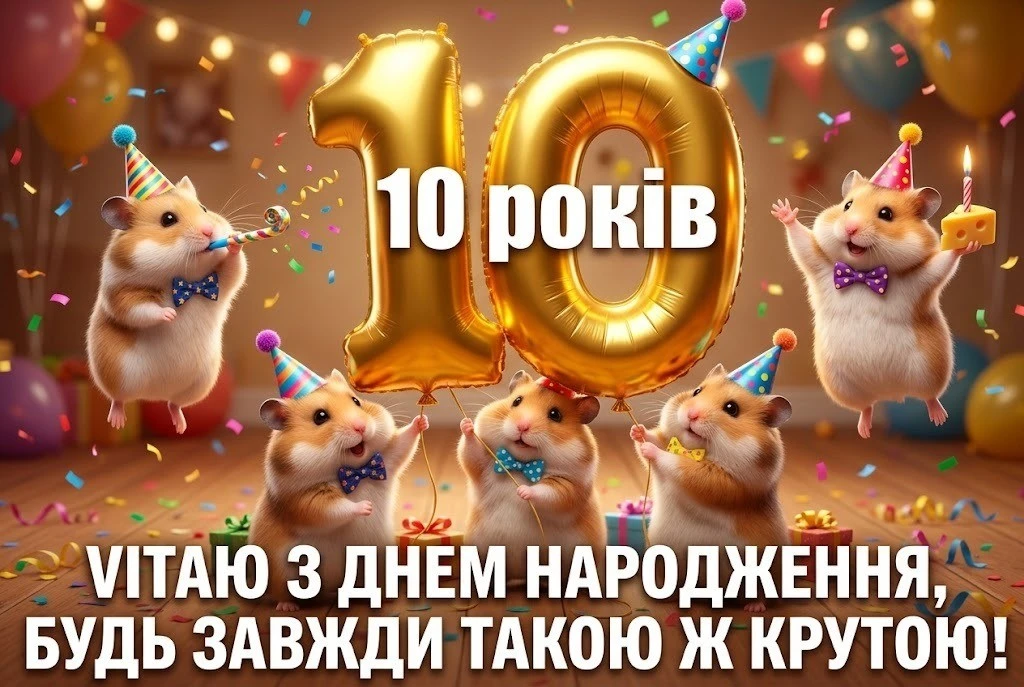 Як оригінально привітати дівчинку з 10-річчям: вірші та проза