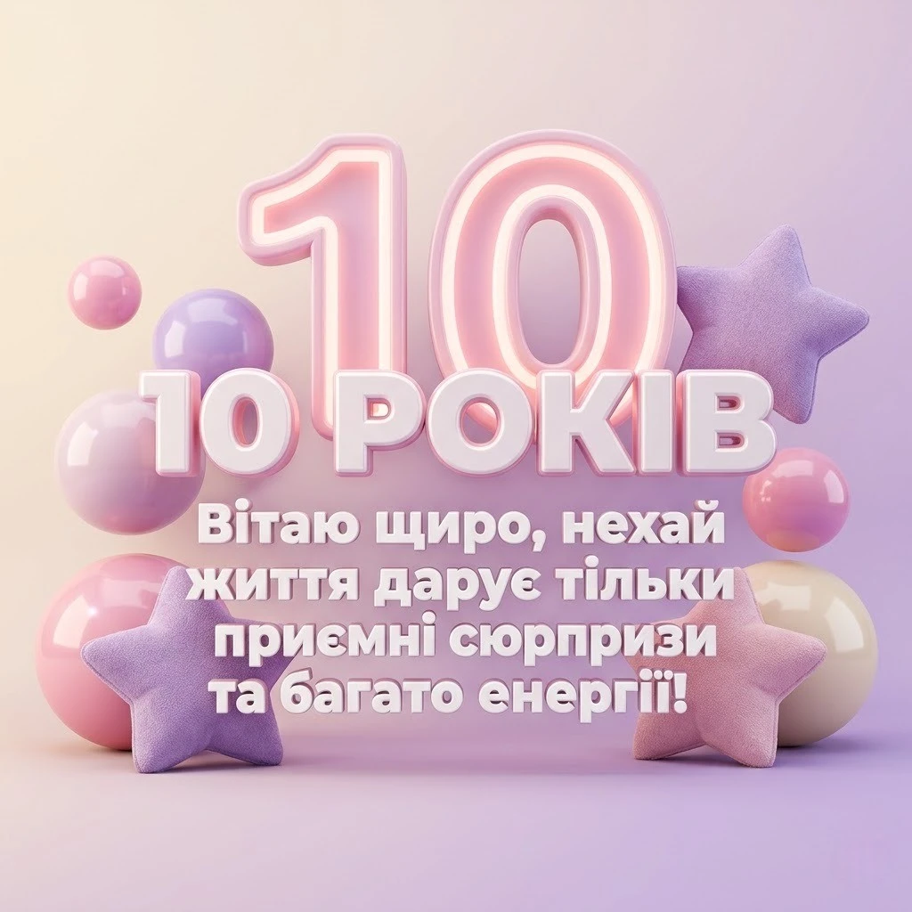Як оригінально привітати дівчинку з 10-річчям: вірші та проза