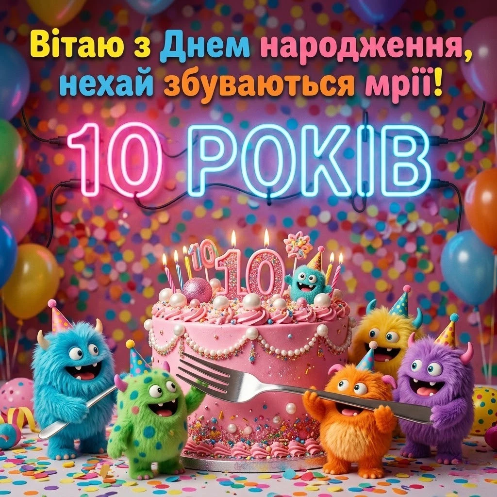 Як оригінально привітати дівчинку з 10-річчям: вірші та проза