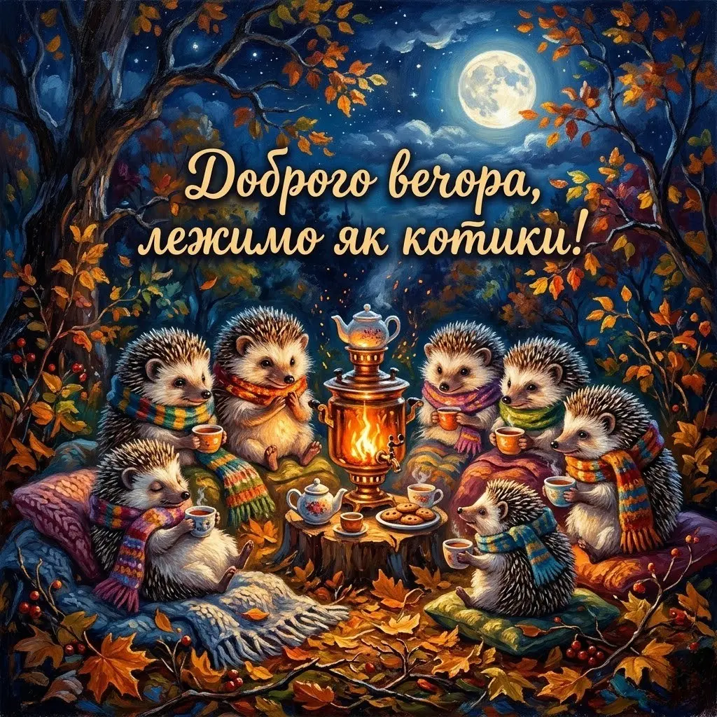 Доброго вечора: картинки та затишні листівки для душевного настрою