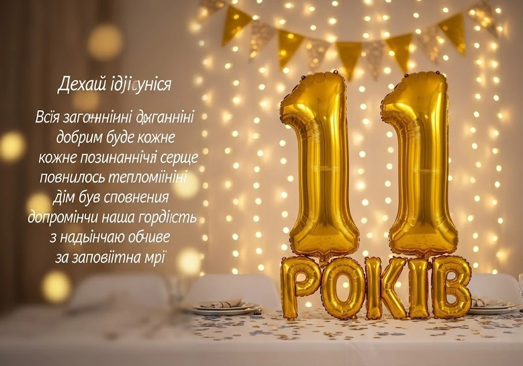 Привітання сину на 11 років: від щирих слів батьків до крутих побажань