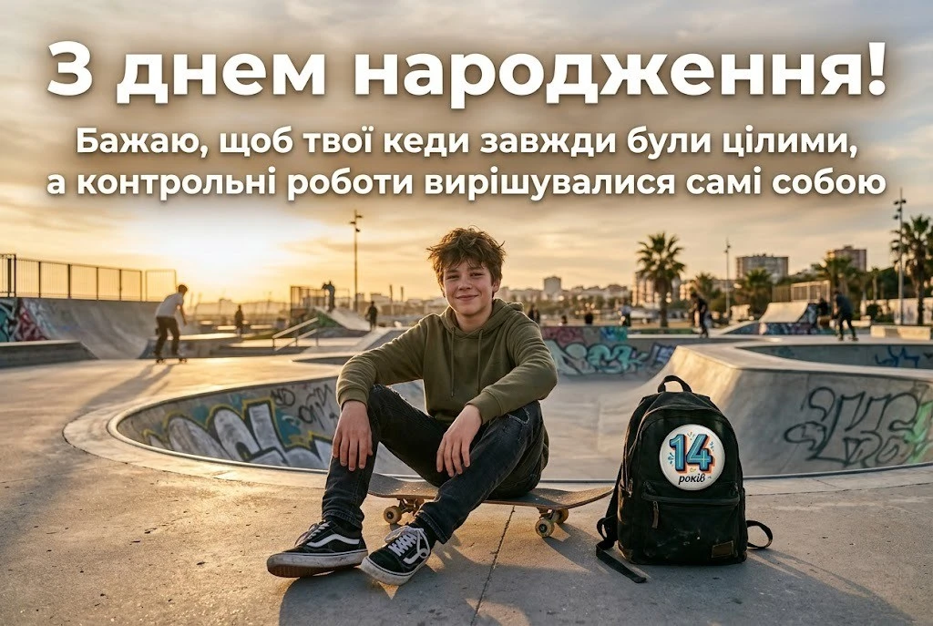 Що побажати хлопцю на 14 років? Колекція сучасних привітань