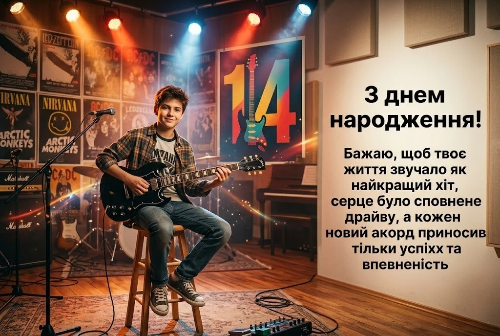 Що побажати хлопцю на 14 років? Колекція сучасних привітань