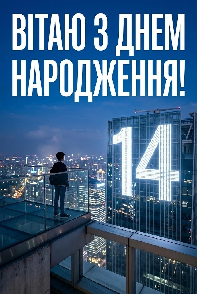 Що побажати хлопцю на 14 років? Колекція сучасних привітань