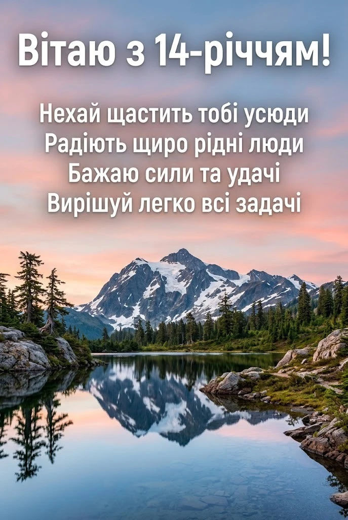 Що побажати хлопцю на 14 років? Колекція сучасних привітань