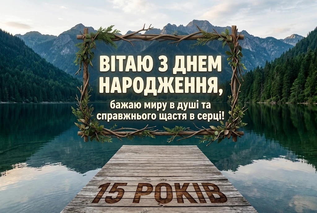 Привітання з днем народження для майбутнього чоловіка: хлопцю на 15 років