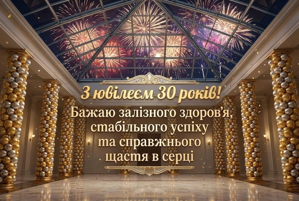 30 років — час розквіту: найкращі слова для ювіляра в один пост