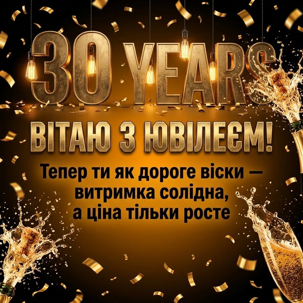 30 років — час розквіту: найкращі слова для ювіляра в один пост