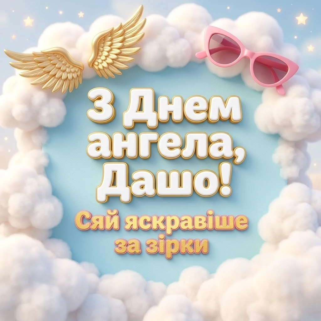 З днем ангела, Дашенько! Красиві вітання для чудової іменинниці