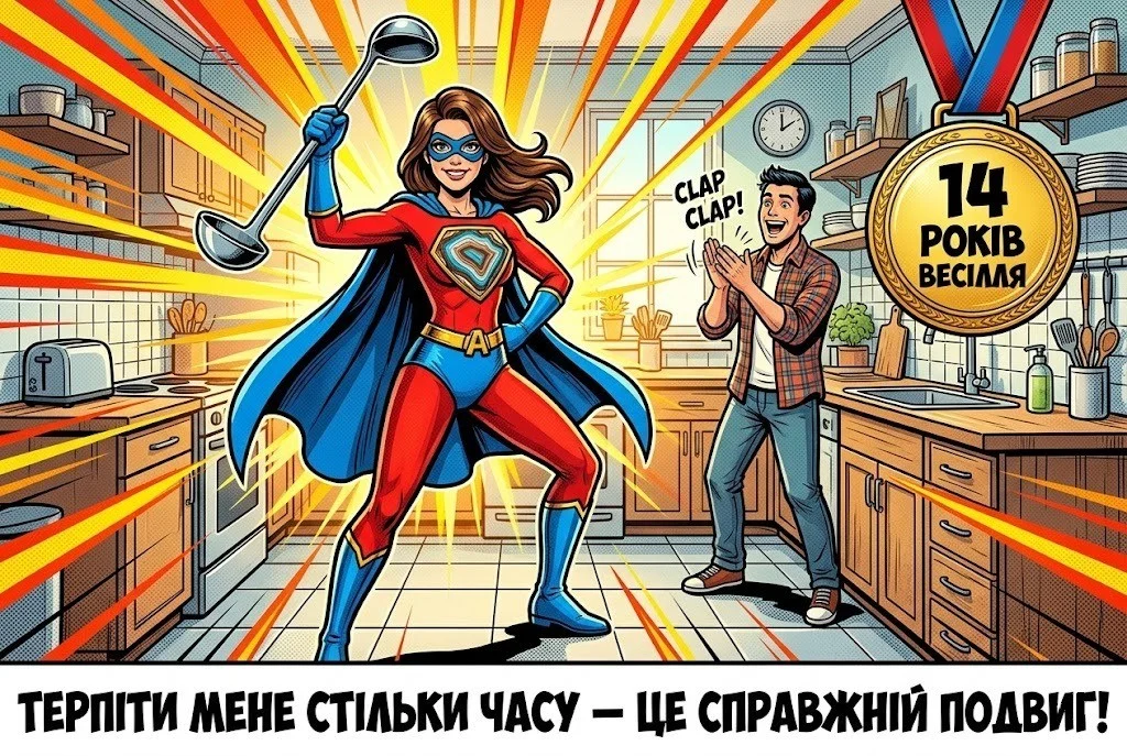 Агатова річниця: як зворушливо привітати кохану дружину з 14-річчям шлюбу