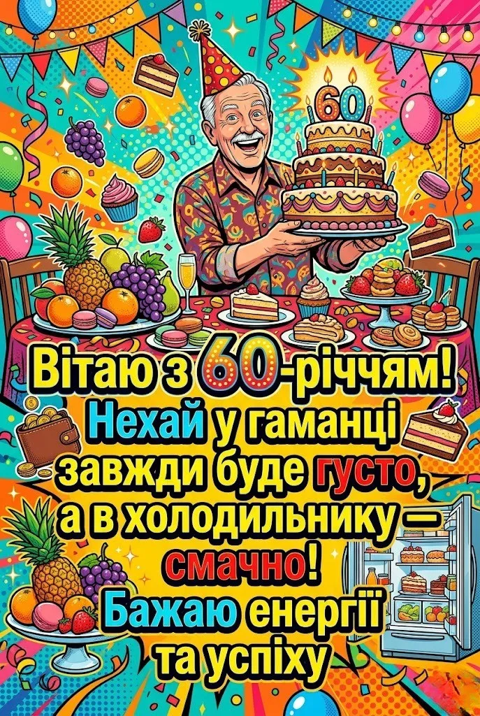 Шістдесятиріччя: колекція душевних побажань для найдорожчих ювілярів