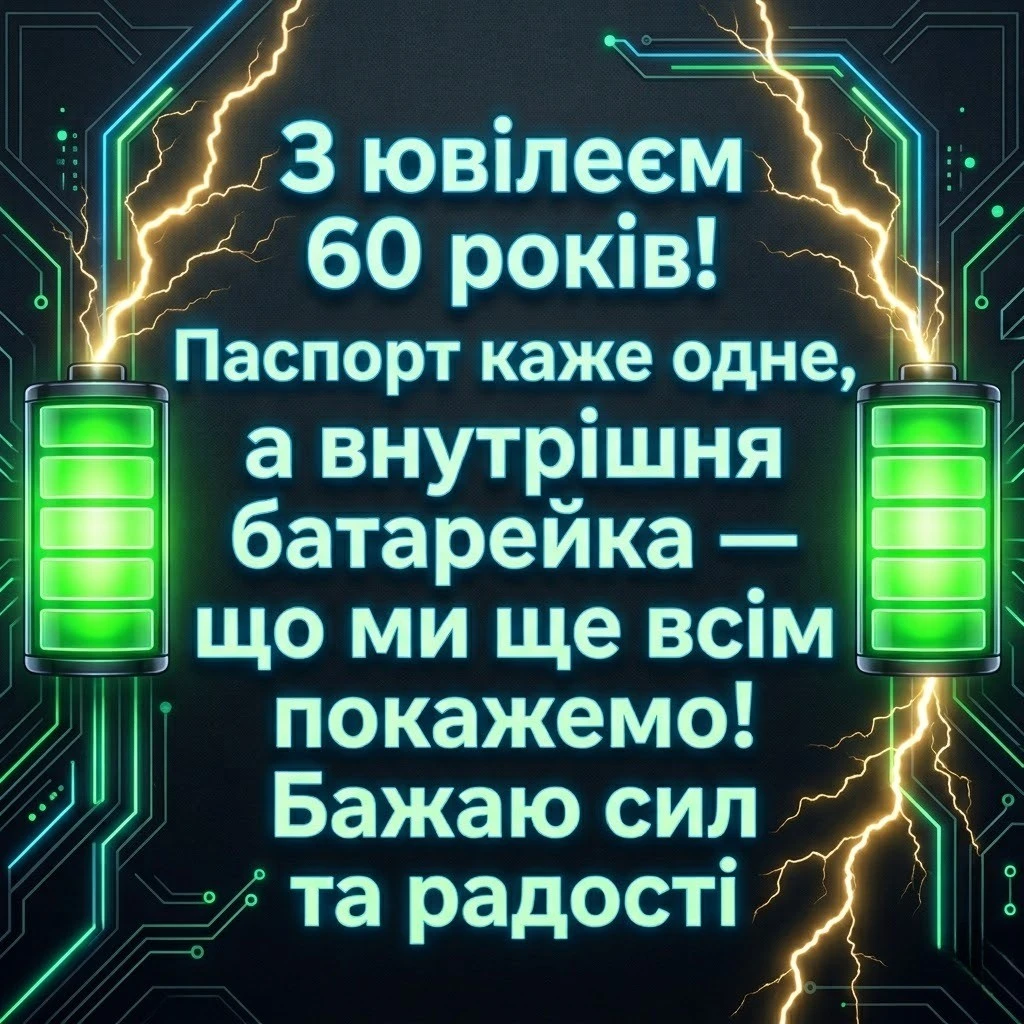 Шістдесятиріччя: колекція душевних побажань для найдорожчих ювілярів