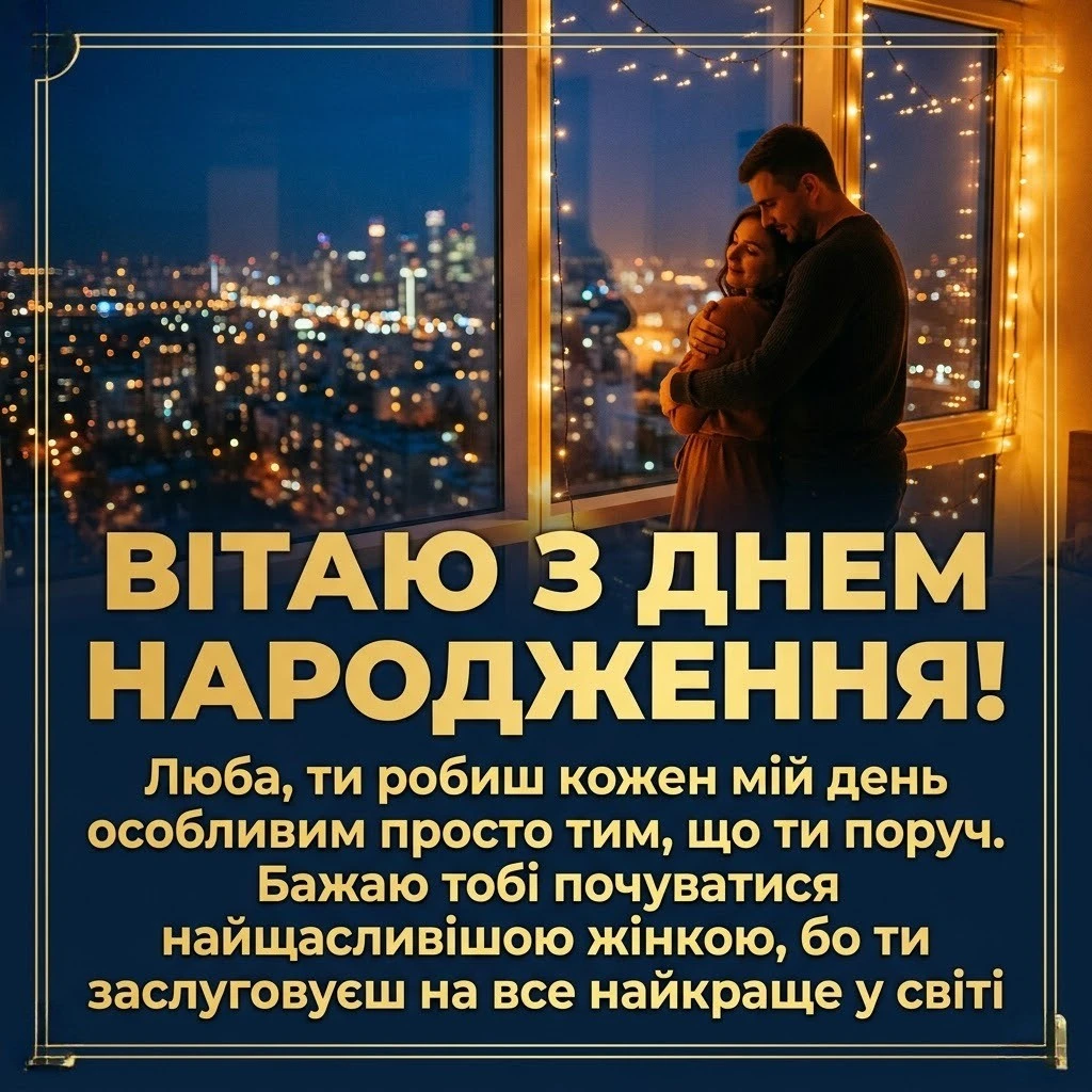 З днем народження люба імениннице своїми словамим