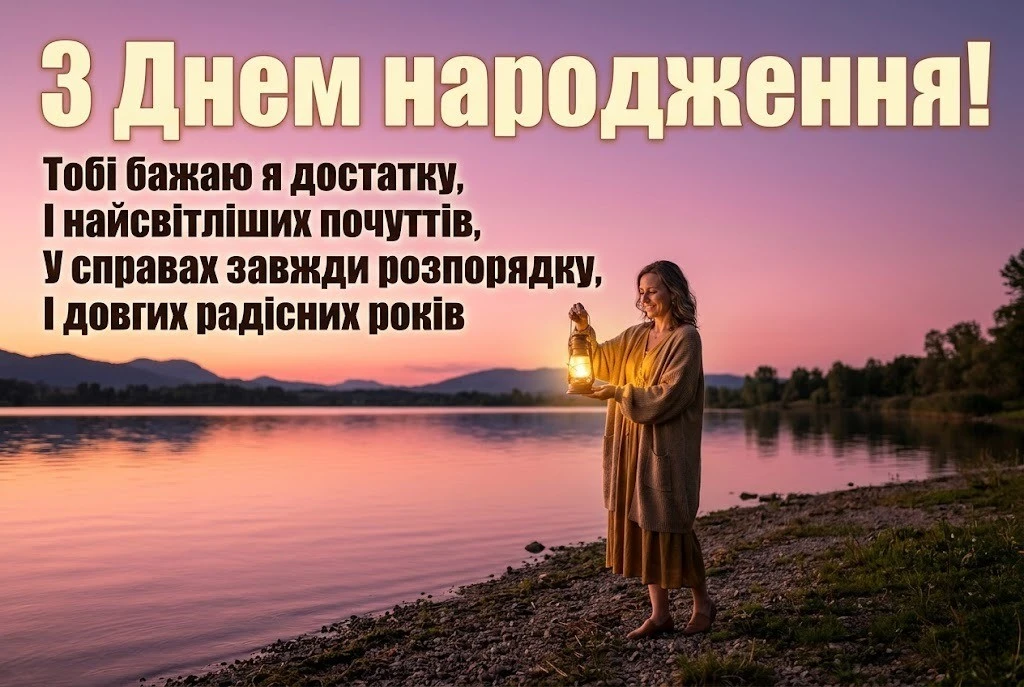З днем народження люба імениннице своїми словамим