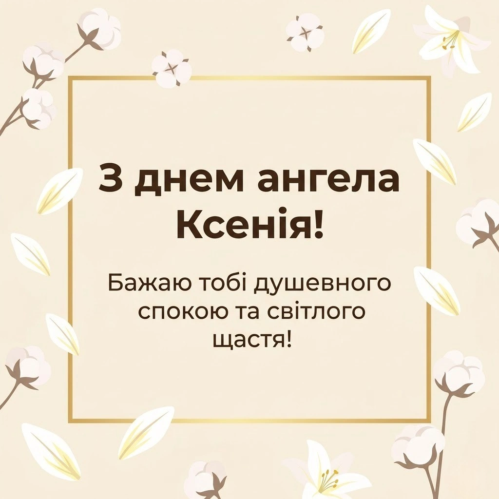 Вітання з днем ангела Ксенія: знайдіть ідеальні слова для близької людини