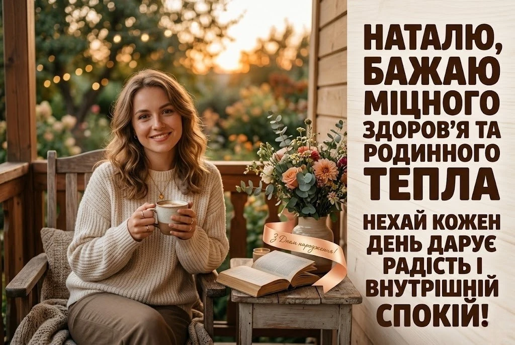 Душевні вітання з днем народження для Наталі: вірші та проза, що надихають