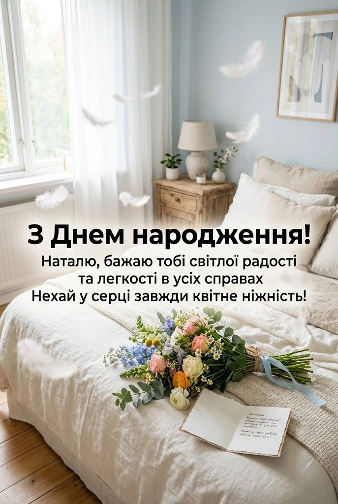 Душевні вітання з днем народження для Наталі: вірші та проза, що надихають