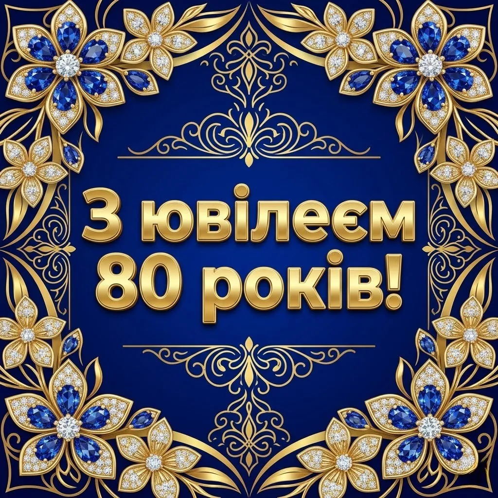 З ювілеєм 80 років жінці: щирі вітання у віршах, прозі та красиві листівки
