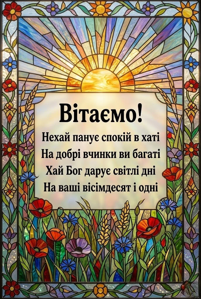 З ювілеєм 80 років жінці: щирі вітання у віршах, прозі та красиві листівки