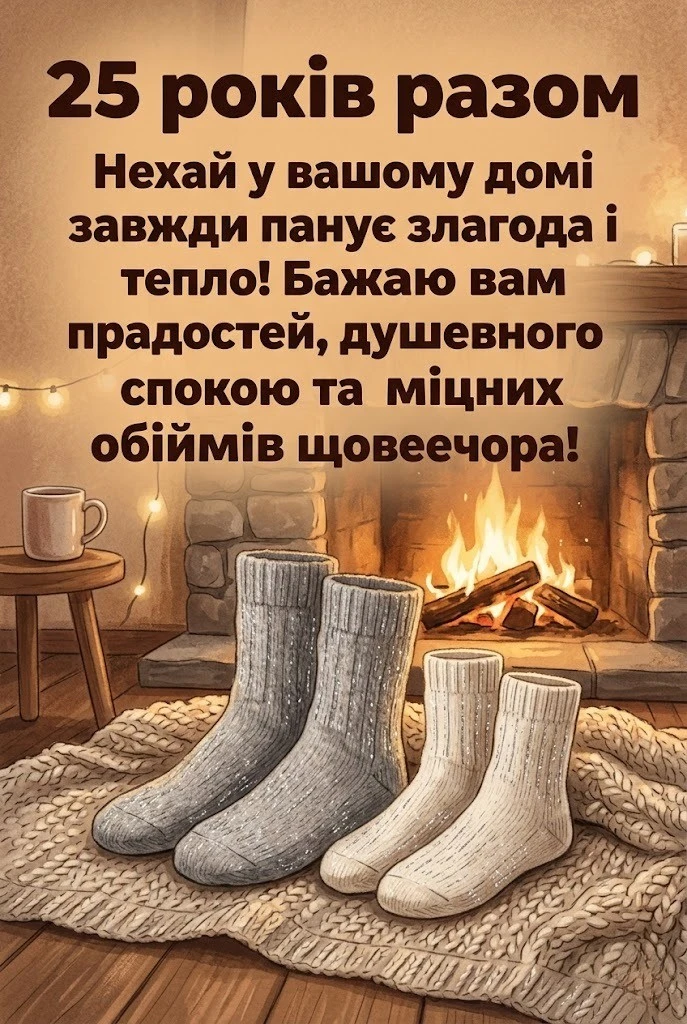 Срібне весілля: 25 років кохання в щирих словах, поезії та картинках