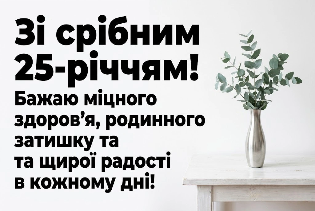 Срібне весілля: 25 років кохання в щирих словах, поезії та картинках