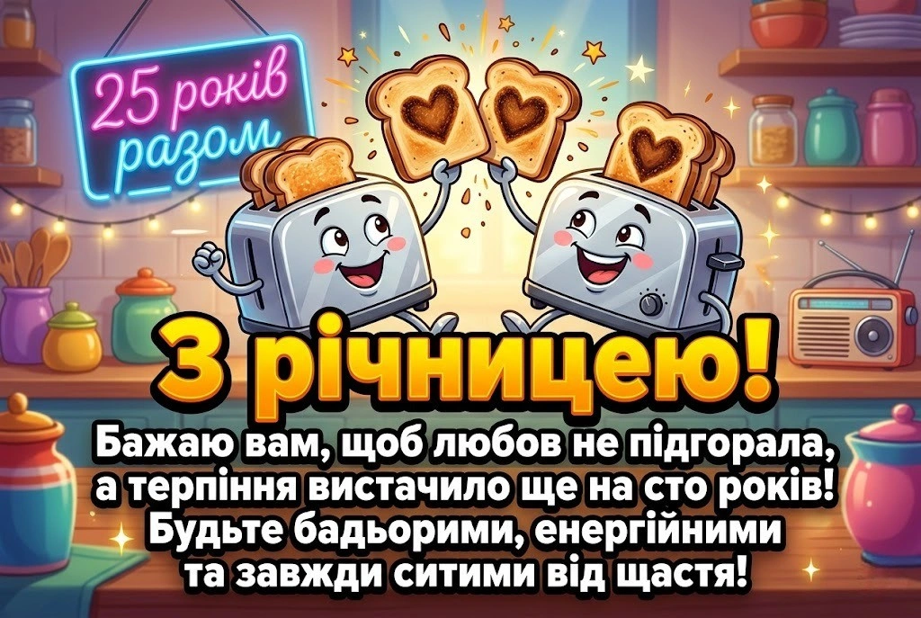 Срібне весілля: 25 років кохання в щирих словах, поезії та картинках