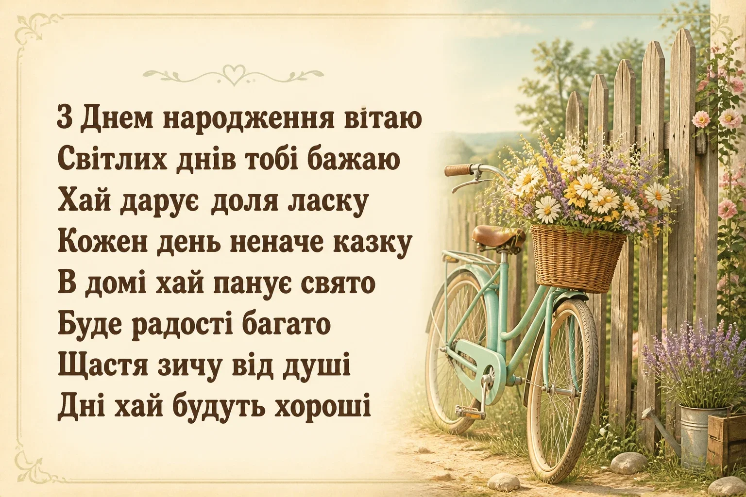 привітання з днем народження дорослій жінці