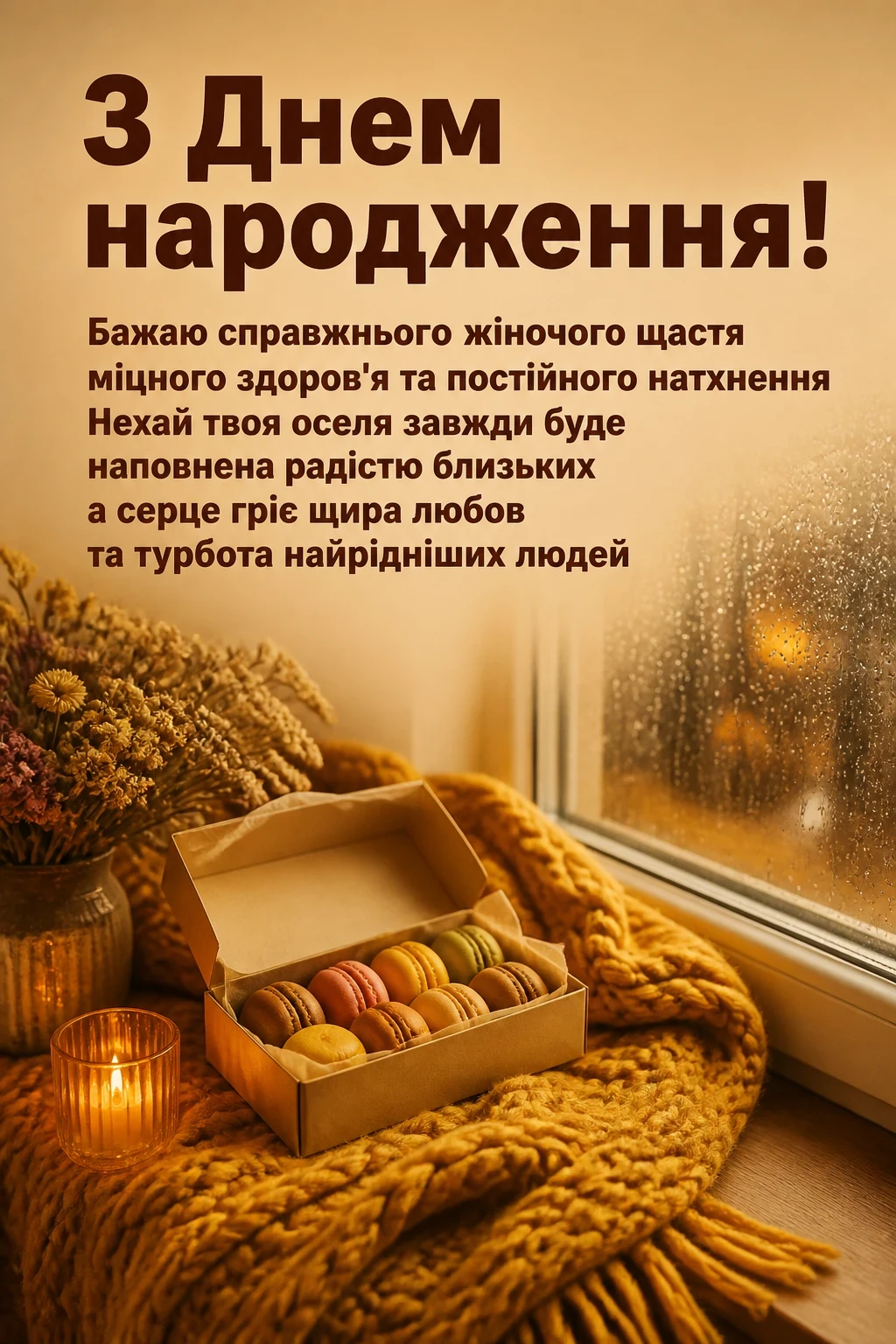 привітання з днем народження дорослій жінці