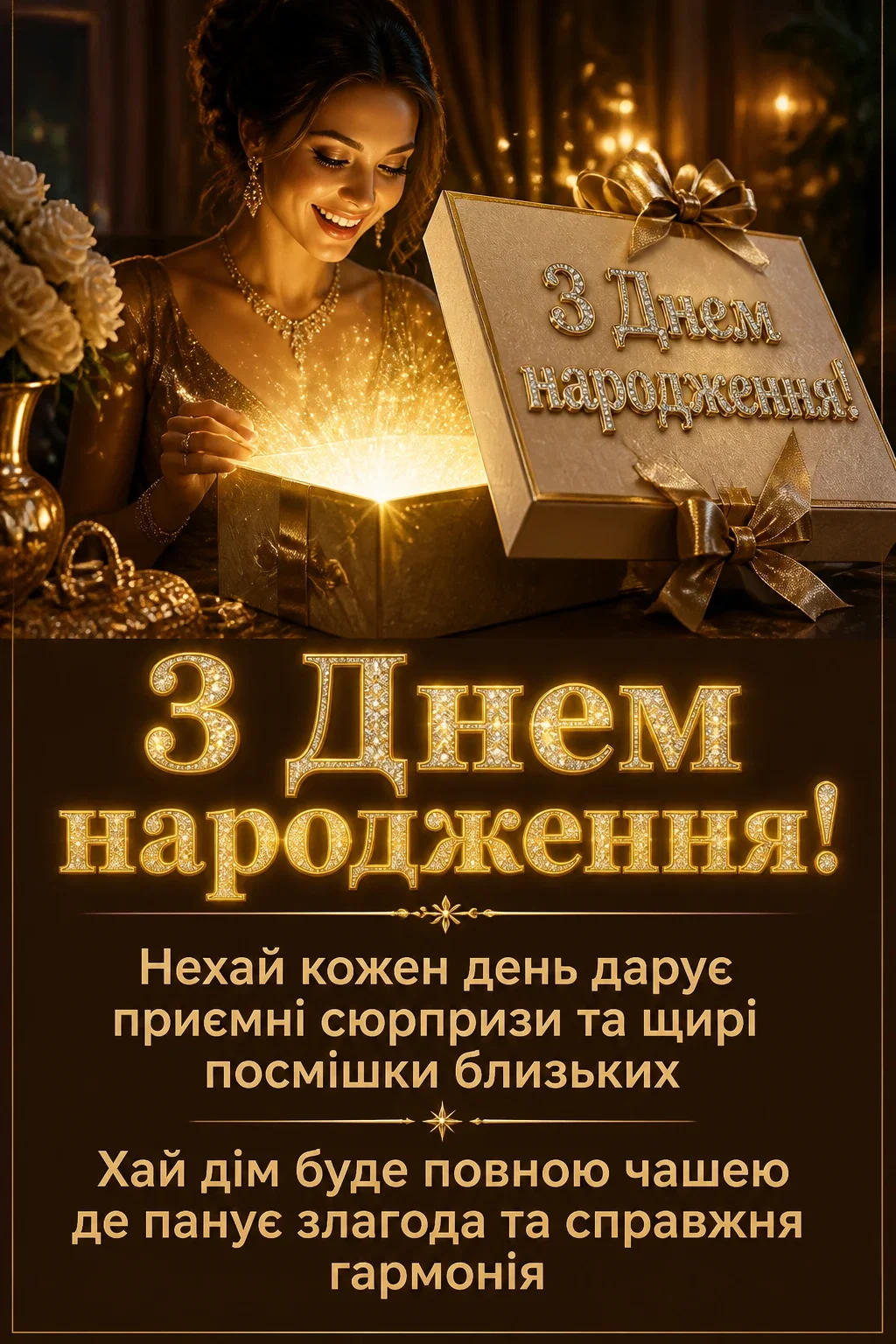 привітання з днем народження дорослій жінці