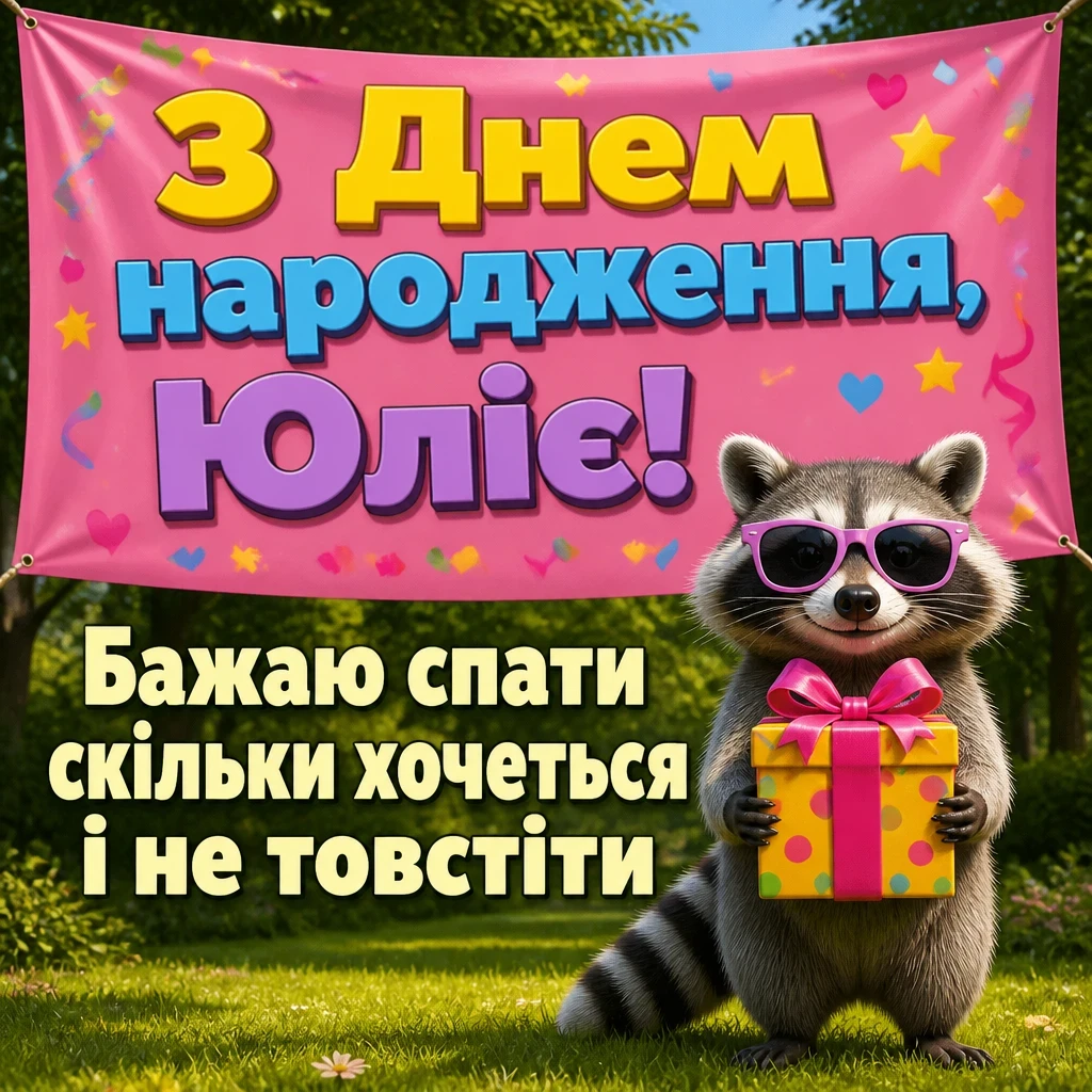 картинки з днем народження, юлія