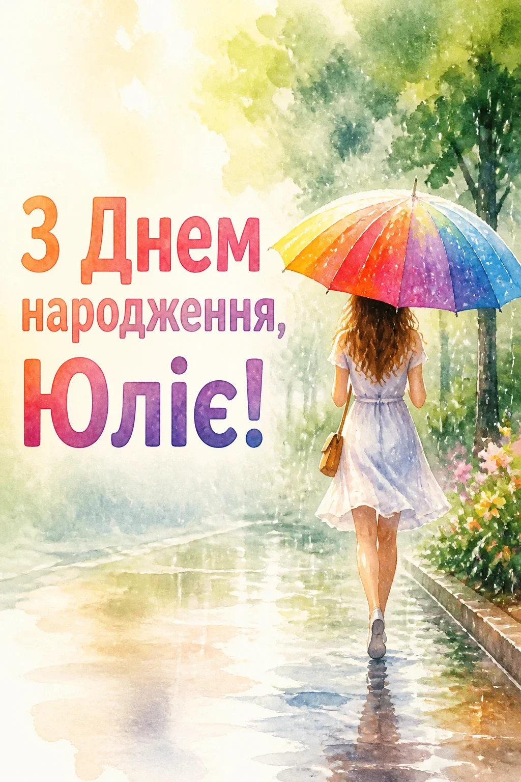 картинки з днем народження, юлія