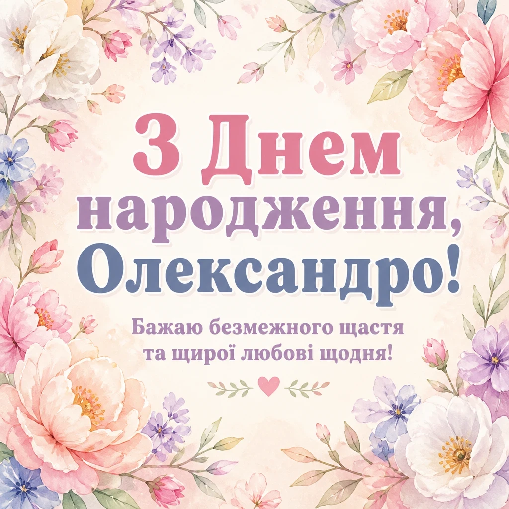 картинки з днем народження, олександра