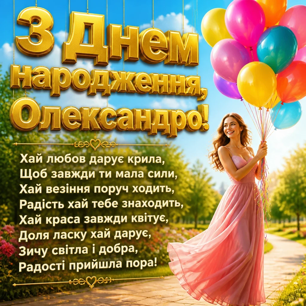картинки з днем народження, олександра