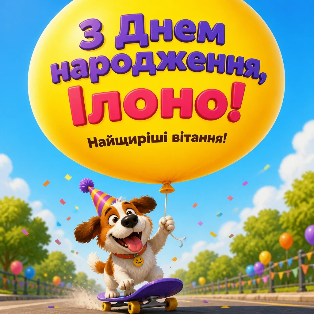 ілона з днем народження