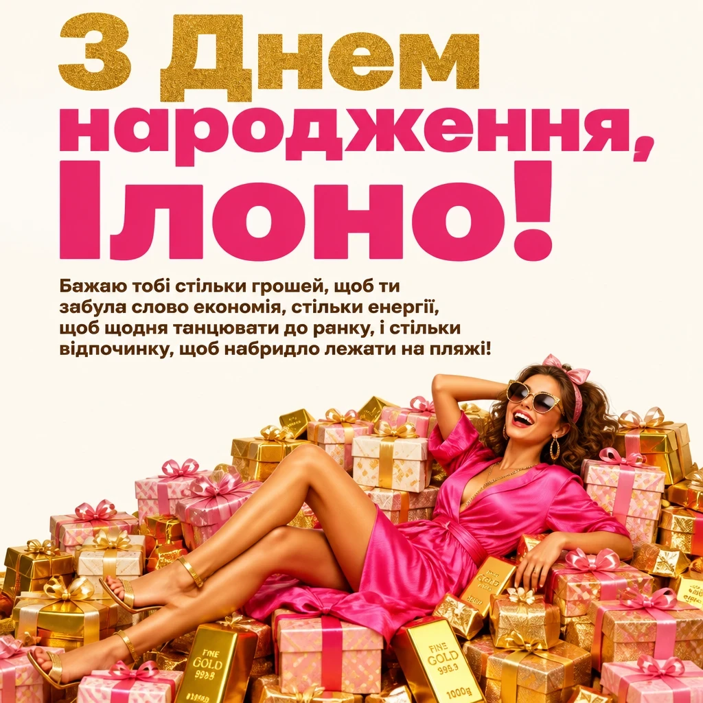 ілона з днем народження