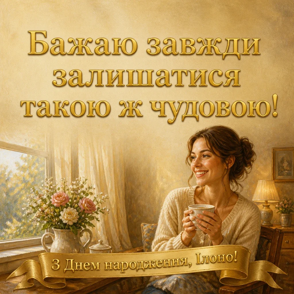 ілона з днем народження