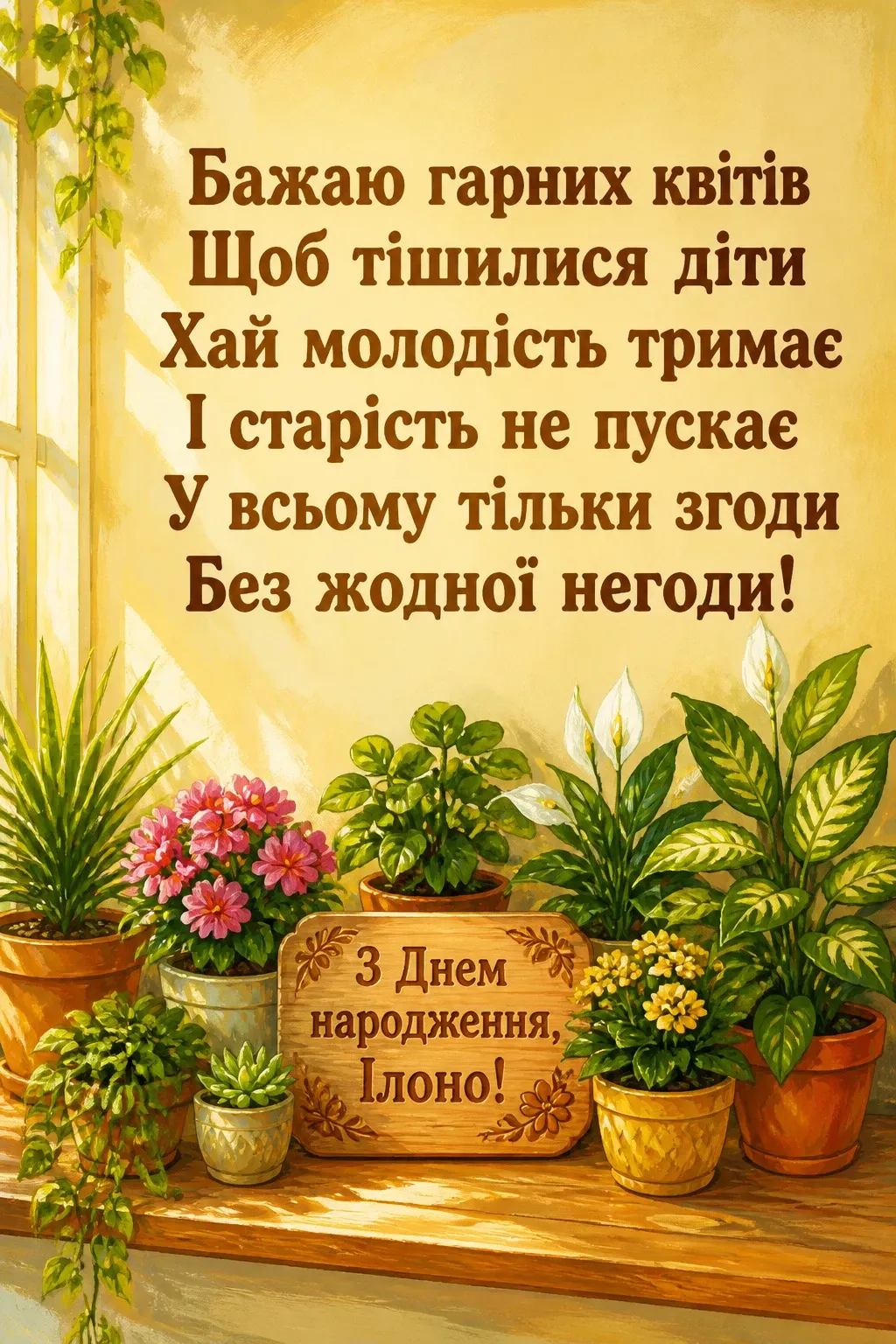 ілона з днем народження