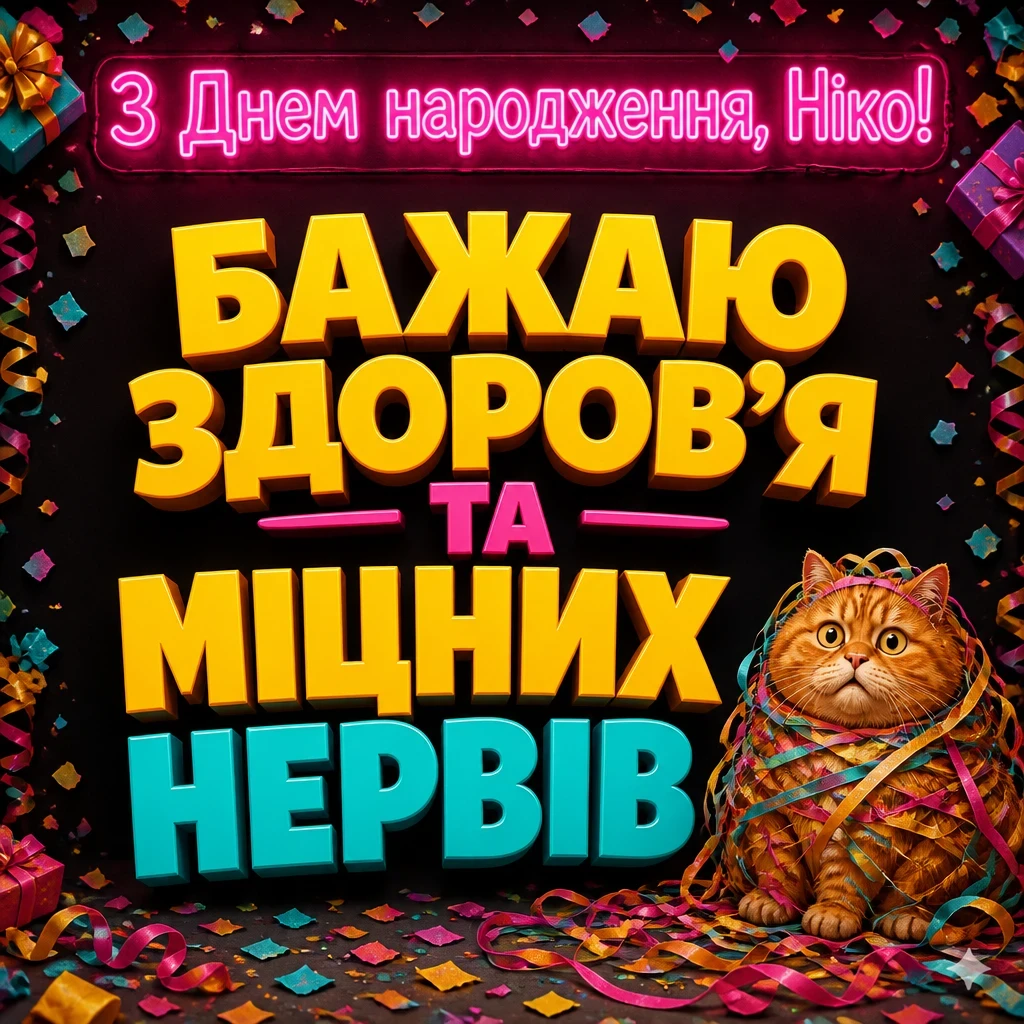 ніка з днем народження