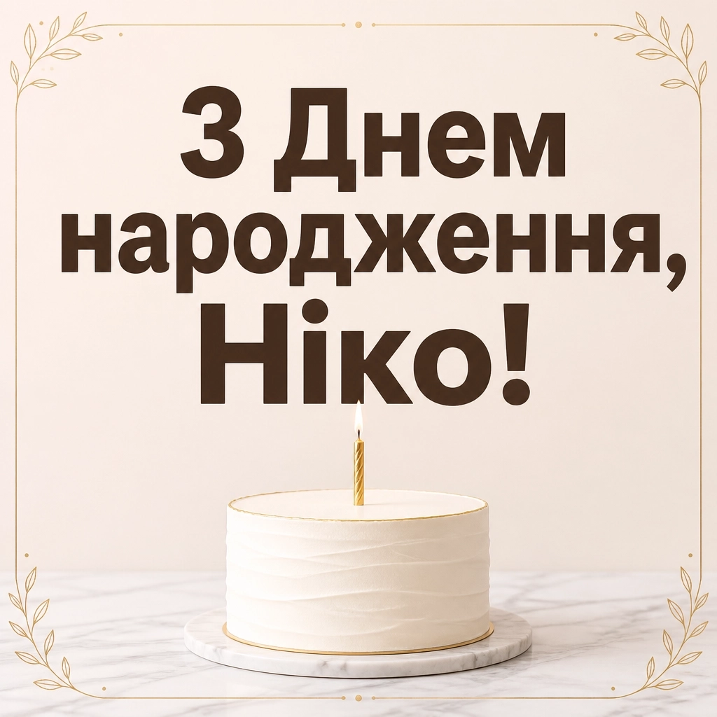 ніка з днем народження