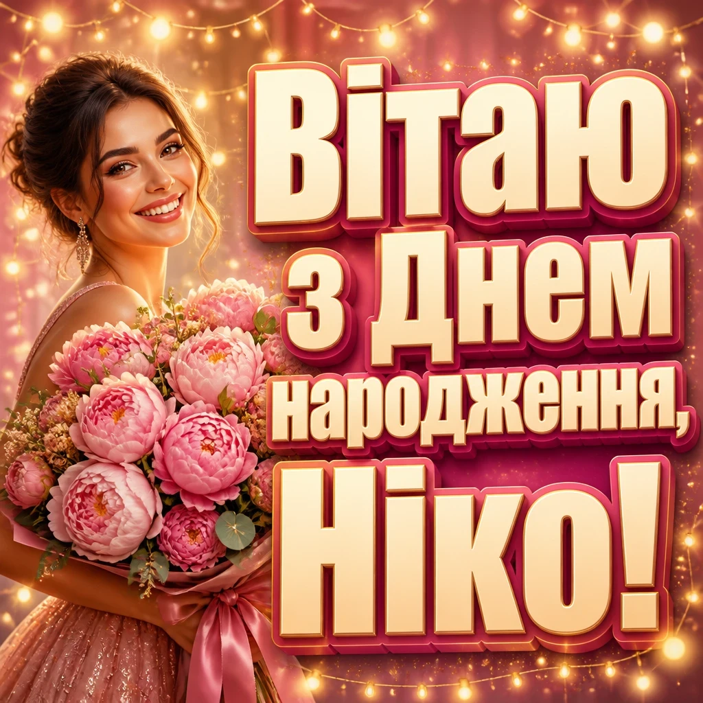 ніка з днем народження