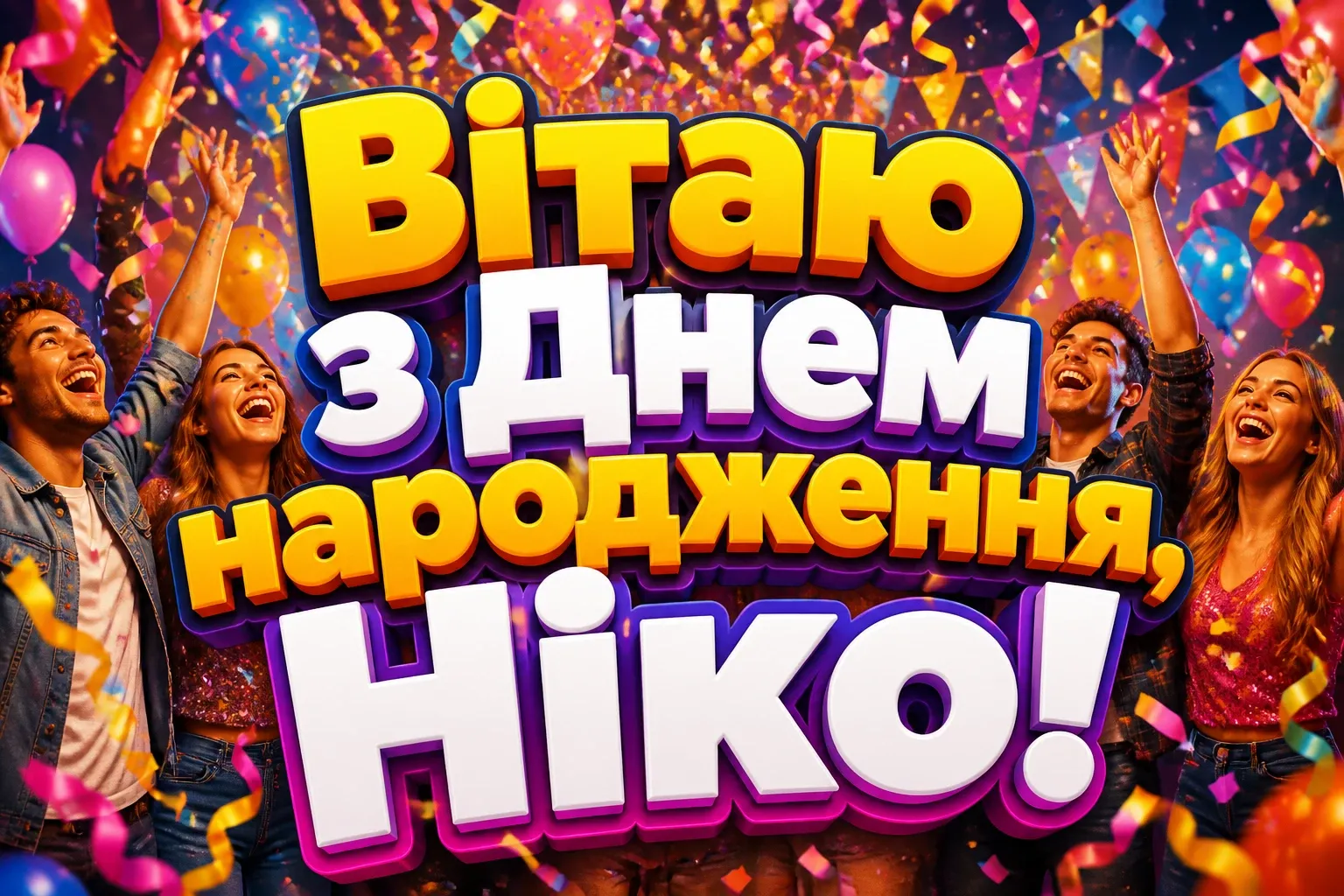 ніка з днем народження
